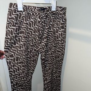 ASOS Brown Patterned pants size 8 (US)